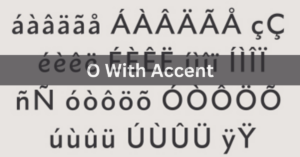 O With Accent 